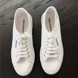 Superga Women's White Canvas Sneakers